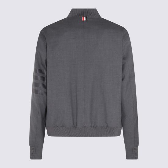 25FW 톰브라운 플레인 위브 4바 니트 립 블루종 MJO030A 06146025 Dark grey
