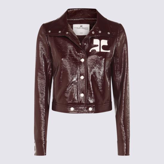 26SS 쿠레쥬 가죽 자켓 PERCBL005 VY00144010 BURGUNDY