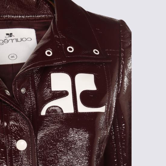 26SS 쿠레쥬 가죽 자켓 PERCBL005 VY00144010 BURGUNDY - COURREGES