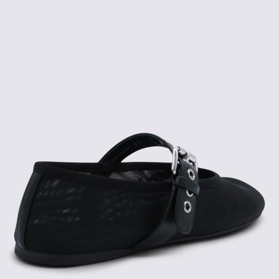 26SS 미우미우 플랫 슈즈 5F373EF005 099F0002 NERO - MIU MIU