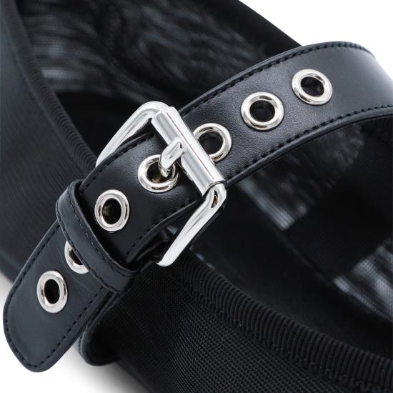 26SS 미우미우 플랫 슈즈 5F373EF005 099F0002 NERO - MIU MIU