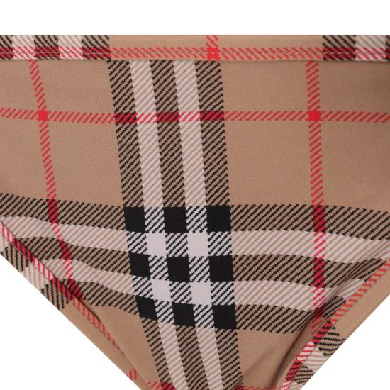 26SS 버버리 빈티지 체크 스트레치 나일론 트라이앵클 비키니 8009008 A5145 ARCHIVE BEIGE - BURBERRY