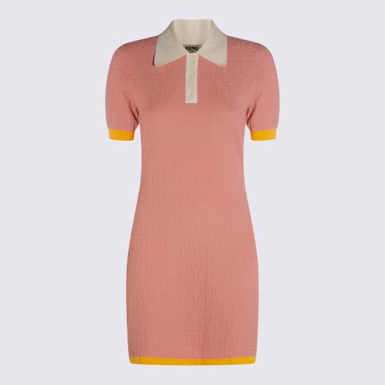 26SS 펜디 미디 원피스 FZDE35 AW4SF1W0S ROSA - FENDI