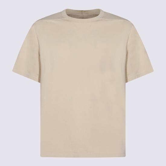 26SS 릭 오웬스 반팔 티셔츠 RU01F2232 JA138 SAND - RICK OWENS