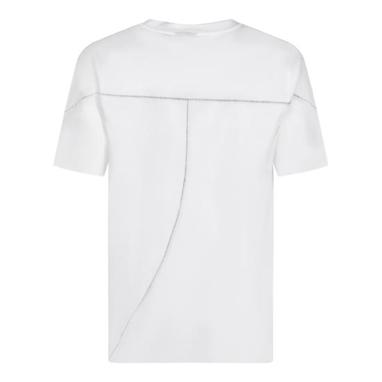 26SS 톰크롬 반팔 티셔츠 MTS92401 41 OFF WHITE - THOM KROM