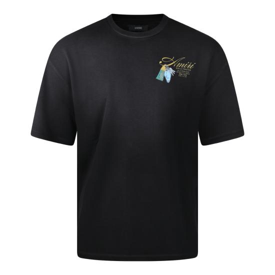 26SS 아미리 반팔 티셔츠 AMTOJR1057 001 BLACK