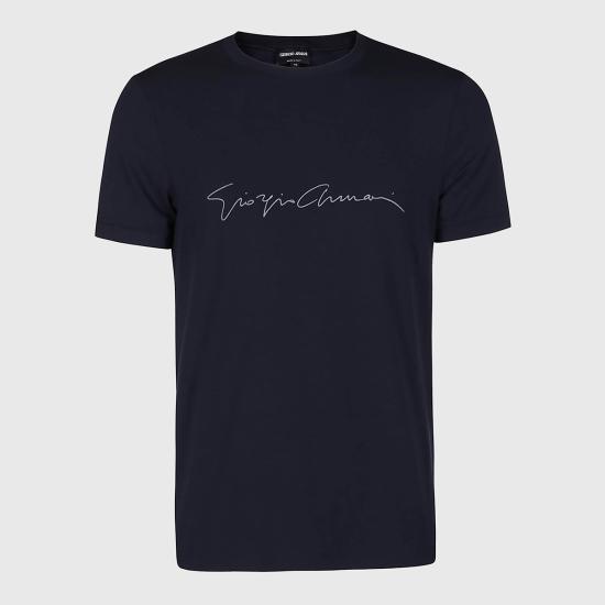 26SS 조르지오 아르마니 반팔 티셔츠 6GST56 SJP4ZUBSG Dark blue