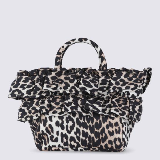 26SS 가니 토트백 B2040010 943 LEOPARD - GANNI