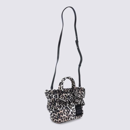 26SS 가니 토트백 B2040010 943 LEOPARD - GANNI