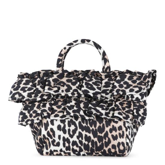 26SS 가니 토트백 B2040010 943 LEOPARD - GANNI