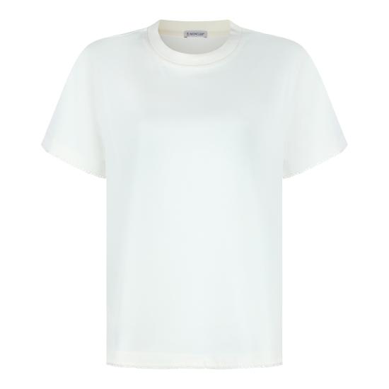 26SS 몽클레어 반팔 티셔츠 L10938C00027 89AUO034 WHITE