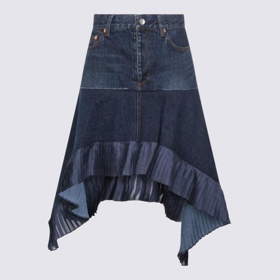 26SS 사카이 데님 스커트 2608315 401 Blue