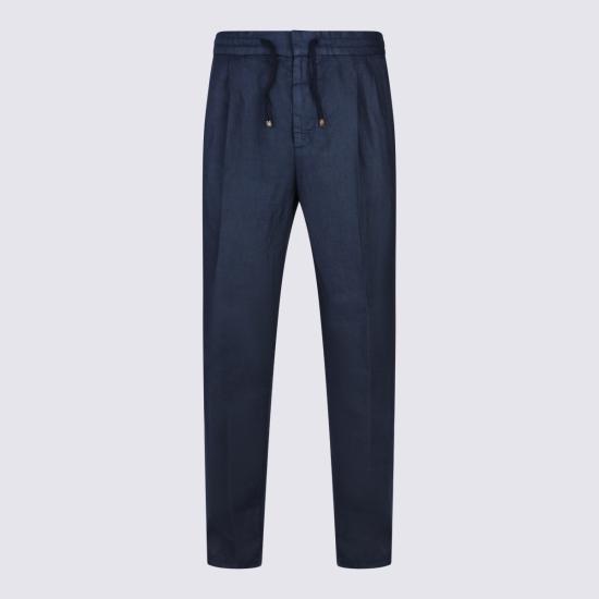 26SS 브루넬로 쿠치넬리 스트레이트 팬츠 M243DE1710 C6053 NAVY - BRUNELLO CUCINELLI