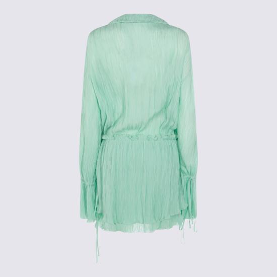 26SS 블루마린 미디 원피스 P622A771A N0477 GREEN LILY - BLUMARINE