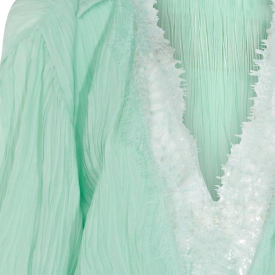 26SS 블루마린 미디 원피스 P622A771A N0477 GREEN LILY - BLUMARINE