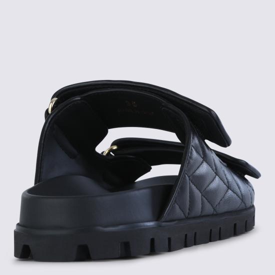26SS 미우미우 나파 가죽 샌들 5XX640F010 88TF0002 Nero - MIU MIU