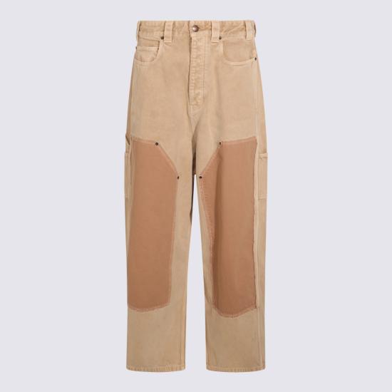 25FW 발렌시아가 스트레이트 팬츠 838672 TSWB29501 BEIGE - BALENCIAGA