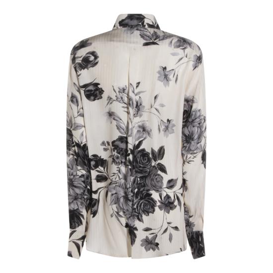 26SS 돌체앤가바나 플라워 부케 프린트 골드 자카드 셔츠 G5NP9T IS1Z0HK5SP - DOLCE & GABBANA
