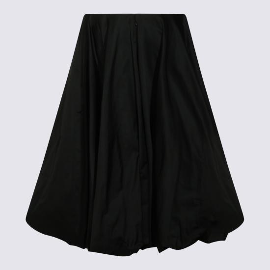 26SS 발렌시아가 미디 스커트 872332 TJO611000 BLACK - BALENCIAGA