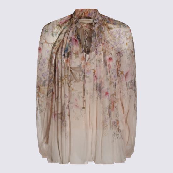 26SS 짐머만 블라우스 0991TC261 CRMAV CREAM AVIARY - ZIMMERMANN
