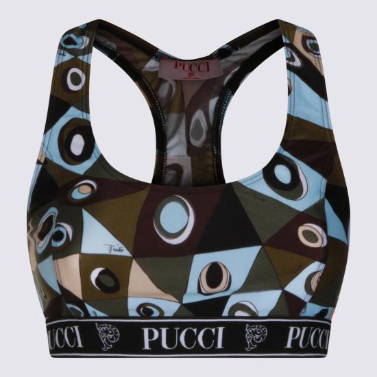 26SS 에밀리오푸치 트레이닝 티셔츠 6HTP57 6H865P18 KHAKI BLUE - EMILIO PUCCI