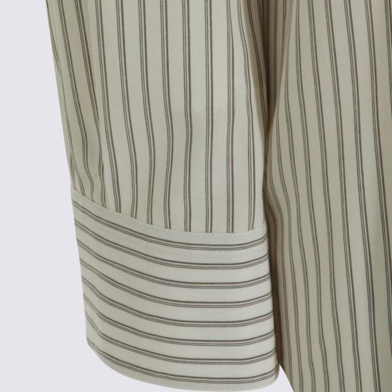 26SS 더로우 Gavina 셔츠 10477 W4450LBB LIGHT BEIGE BLACK - THE ROW