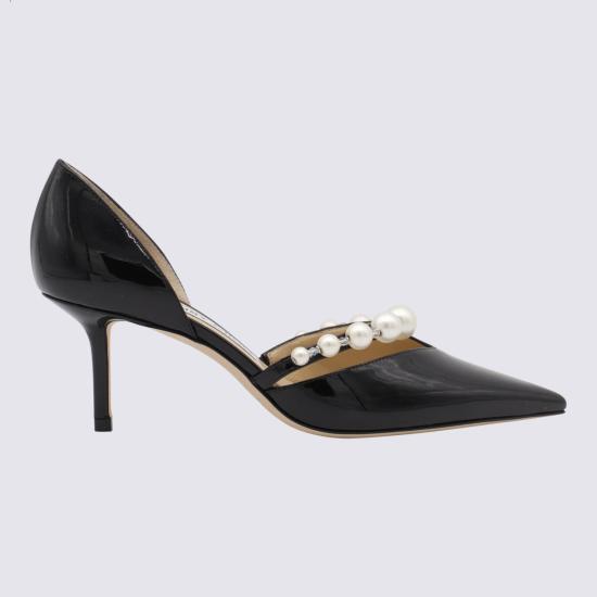 26SS 지미추 힐/펌프스 AURELIE65 XKM000050 BLACK WHITE - JIMMY CHOO