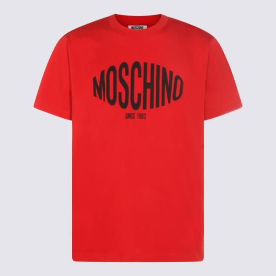 26SS 모스키노 반팔 티셔츠 261ZZ0702 02411115 RED - MOSCHINO
