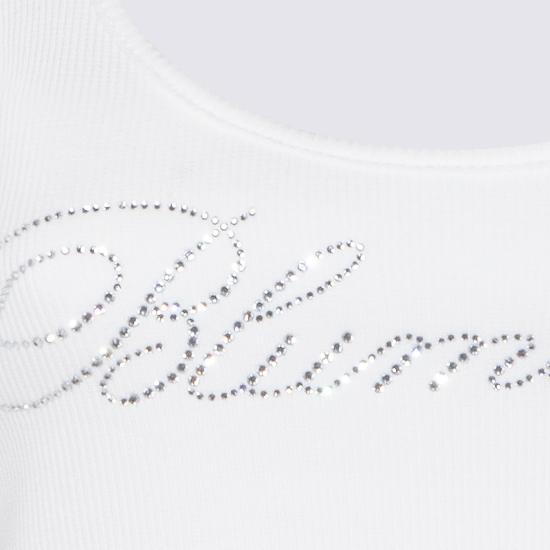 26SS 블루마린 민소매 티셔츠 P622T129A N0103 NATURAL WHITE - BLUMARINE