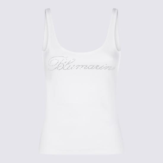 26SS 블루마린 민소매 티셔츠 P622T129A N0103 NATURAL WHITE - BLUMARINE