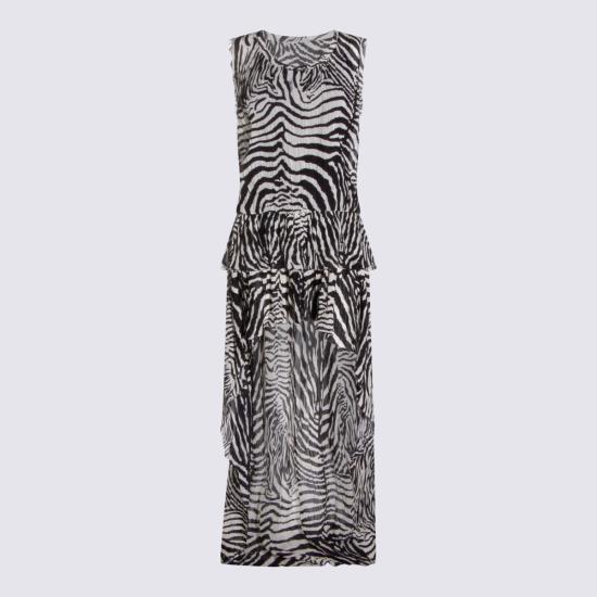 26SS 블루마린 롱 원피스 P622A767A M1039 NATURAL WHITE BLACK