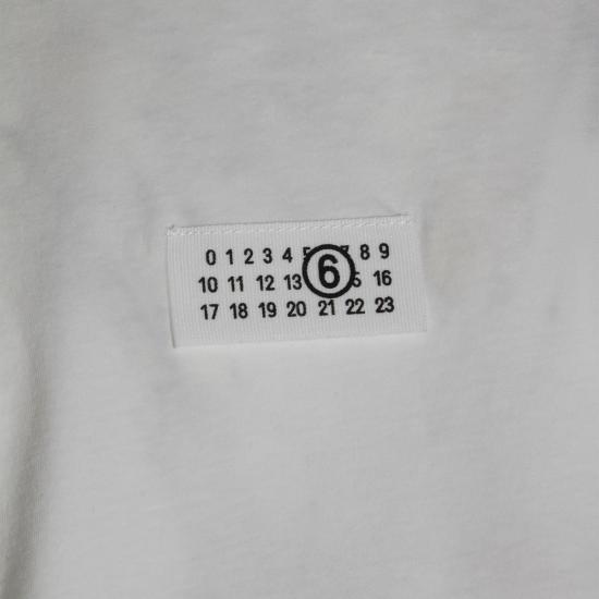 26SS MM6 메종마르지엘라 Numeric 코튼 티셔츠 SH0GC0032 M20170101 White - MM6 MAISON MARGIELA