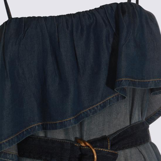 26SS 핑코 롱 원피스 106626 A388PJC Blue - PINKO