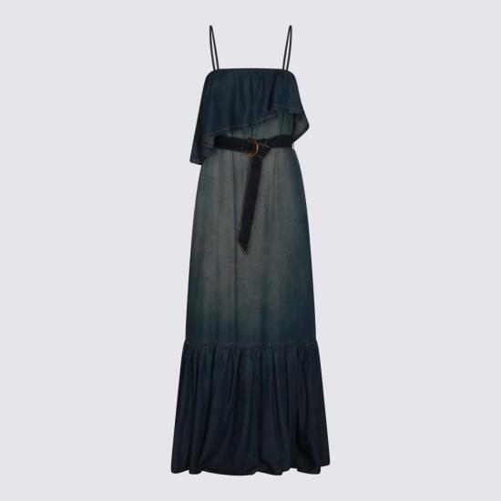 26SS 핑코 롱 원피스 106626 A388PJC Blue