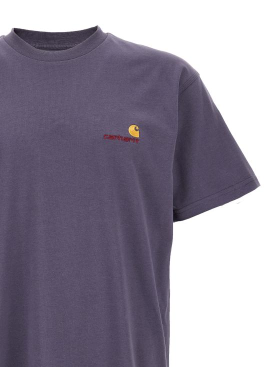 26FW 칼하트 WIP 숏슬리브 아메리칸 스크립트 티셔츠 I0299563RIXX Purple - CARHARTT WIP