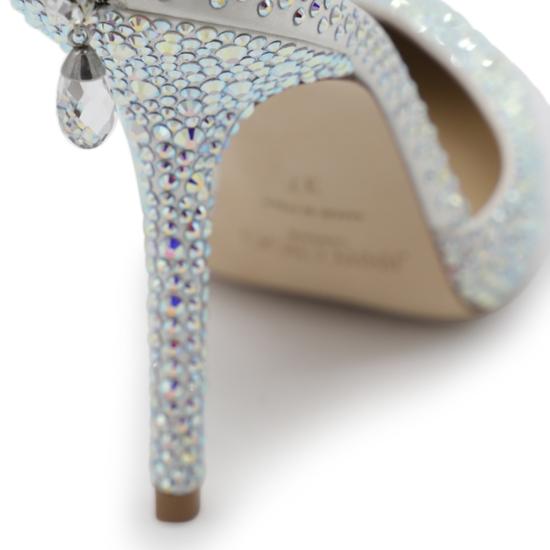 26SS 지미추 힐/펌프스 SAEDA100 BAM000784 IVORY CRYSTAL - JIMMY CHOO
