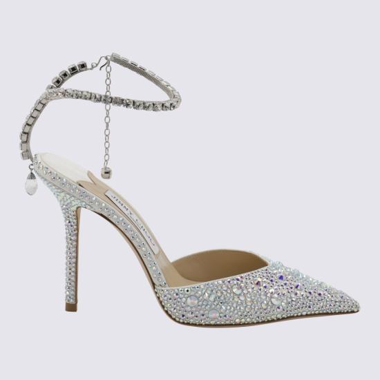 26SS 지미추 힐/펌프스 SAEDA100 BAM000784 IVORY CRYSTAL - JIMMY CHOO