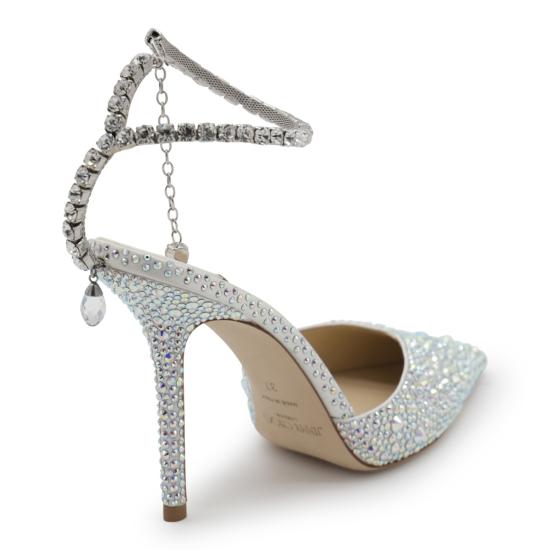 26SS 지미추 힐/펌프스 SAEDA100 BAM000784 IVORY CRYSTAL - JIMMY CHOO
