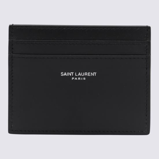 26SS 생로랑 스무스 레더 로고 375946 0U90N1000 Black