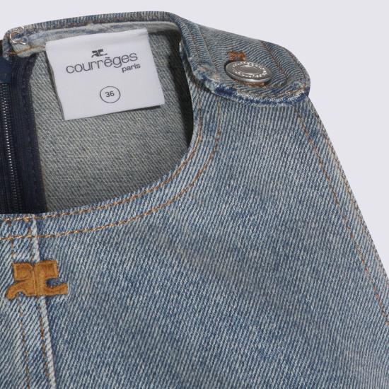 26SS 쿠레쥬 데님 원피스 126DRO791 DE00587055 DENIM BLUE - COURREGES