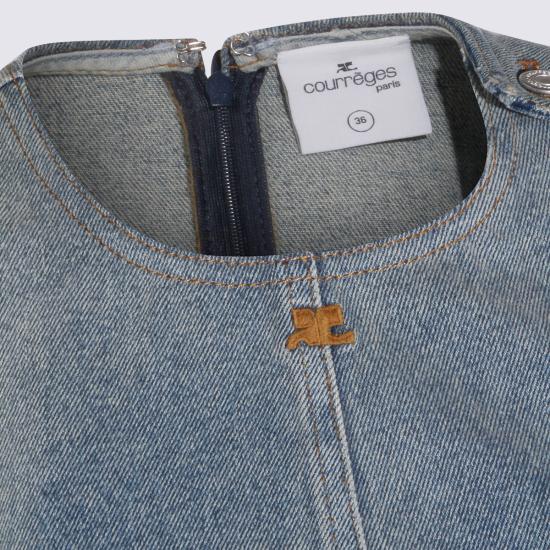 26SS 쿠레쥬 데님 원피스 126DRO791 DE00587055 DENIM BLUE - COURREGES