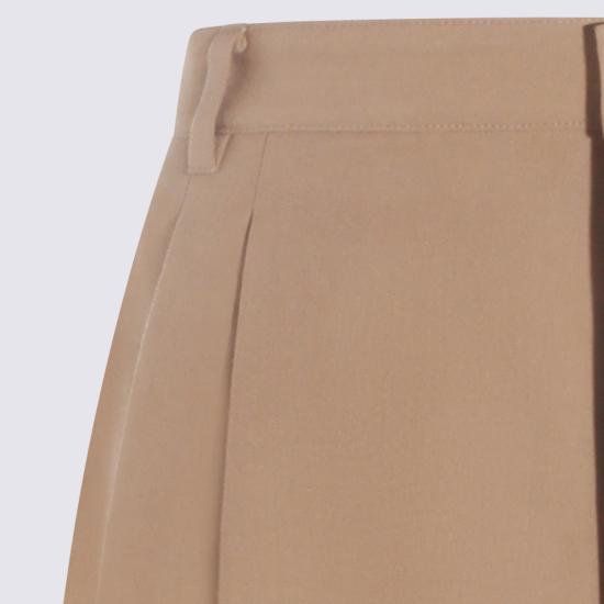 26SS 셀린느 코튼 & 울 개버딘 몬탁 크롭 트라우저 RP0FP984C 02BG BEIGE - CELINE