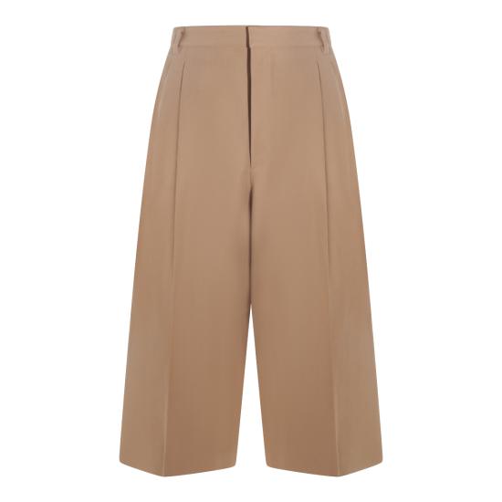 26SS 셀린느 코튼 & 울 개버딘 몬탁 크롭 트라우저 RP0FP984C 02BG BEIGE