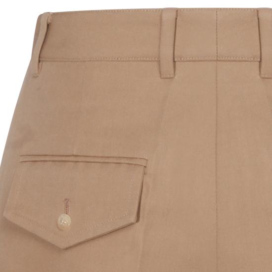 26SS 셀린느 코튼 & 울 개버딘 몬탁 크롭 트라우저 RP0FP984C 02BG BEIGE - CELINE