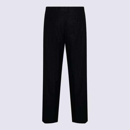 25FW 셀린느 스트라이프 울 플란넬 팬츠 RP05J772W 08CR GRIS CRAIE - CELINE