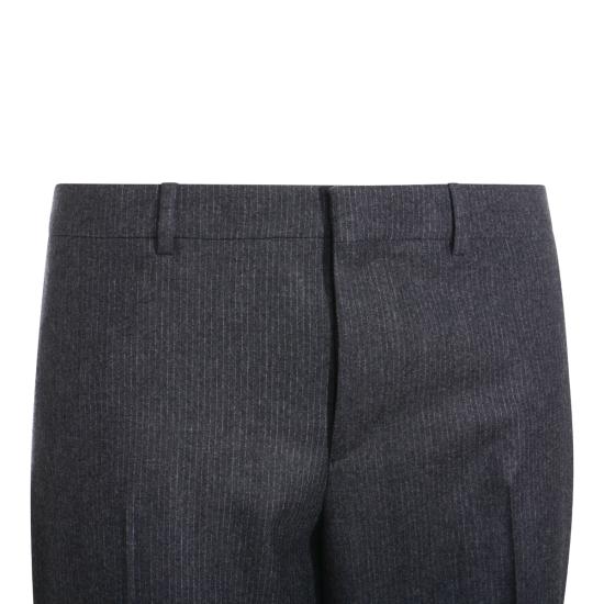 25FW 셀린느 스트라이프 울 플란넬 팬츠 RP05J772W 08CR GRIS CRAIE - CELINE