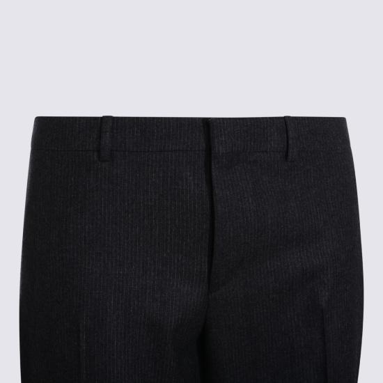 25FW 셀린느 스트라이프 울 플란넬 팬츠 RP05J772W 08CR GRIS CRAIE - CELINE