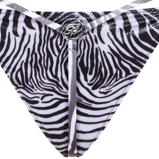 26SS 블루마린 비키니 수영복 P622D034A M1039 NATURAL WHITE BLACK - BLUMARINE