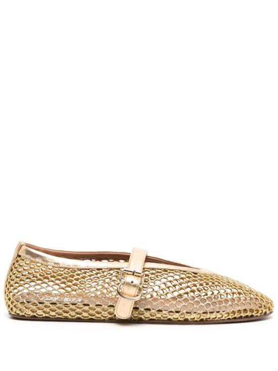 26FW 알라이아 피쉬넷 발레 플랫 AA3A029TK028 220 GOLD