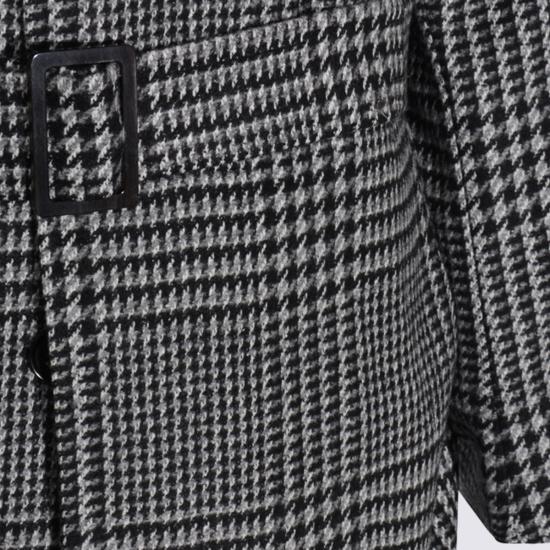 25FW 에르메네질도제냐 코트 298515A2 4VBYS0NR Grey Black - ERMENEGILDO ZEGNA
